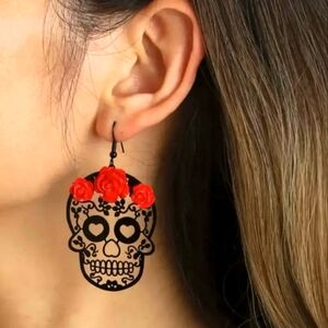 Halloween Skull Earrings